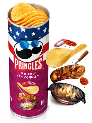 Pringles Japonesas de Carne a la BBQ Americana 95g.