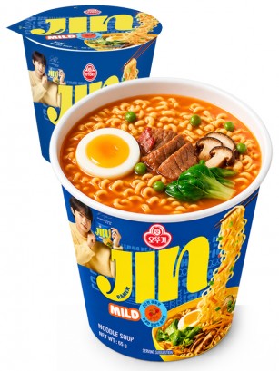 Ramen Ottogi Jin Ramen Mild Vaso 65 g