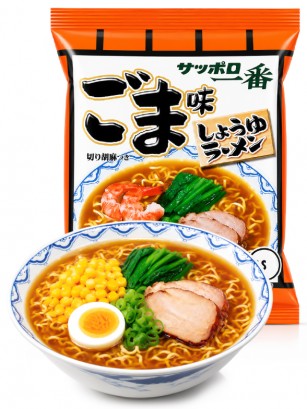 Ramen Sabor Sésamo y Salsa de Soja | Sapporo Ichiban 101 g