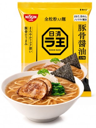 Ramen Tonkotsu con Salsa de Soja Premium | Raoh Nissin 100 g