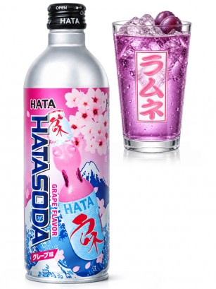 Soda Ramune de Uva Hatasoda | Hata 500 ml