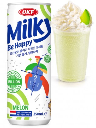 Refresco Coreano Milky Be Happy Melón | OKF 250 ml