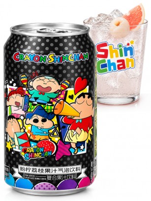 Refresco de Lichi y Limón Crayon Shin Chan | 3 Diseños 330 ml