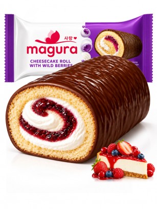 Roll Cheesecake y Frutos del Bosque | Magura 35 g
