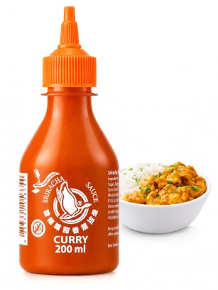 Salsa Sriracha Chili con Curry | Sin Gluten 200 ml.
