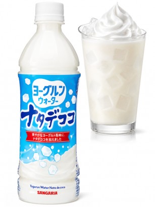 Bebida estilo Calpis de Yogur y Toppings de Gelatina 500 ml.