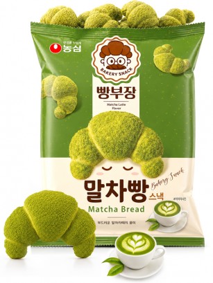 Snack Coreano Cruasán Sabor Matcha | Bakery Snack 45 g
