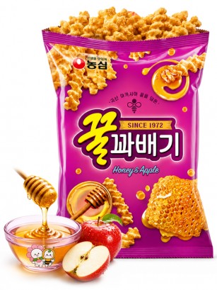 Snack Coreano Honey Twist Miel y Manzana | Nongshim 70 g