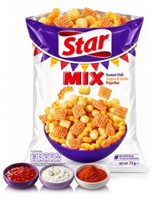 Snack Sweet Chili, Yogur-Ajo y Paprika | Star Pepsi 90 g