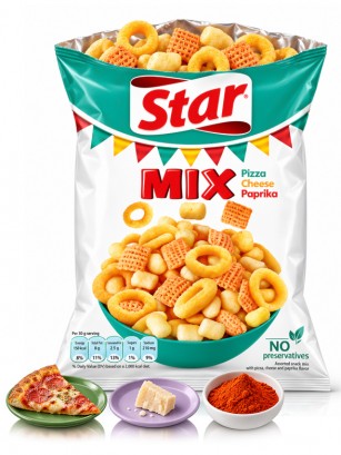 Snack Mix Pizza, Queso y Paprika | Star Pepsi 90 g