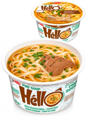 Tallarines sin Gluten Hello Pho Carne Acecook 70 g