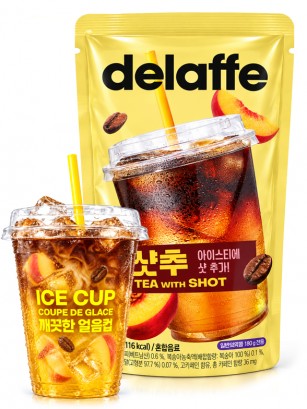 Té Helado Coreano Melocotón con Café | Delaffe Pouch 230 ml