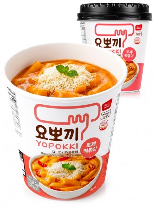 Tteokbokki (Topokki) Carbonara Rosé | Yopokki 120 g
