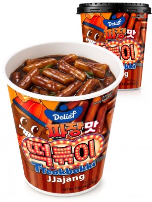 Tteokbokki (Topokki) Salsa Jjajang Cup Halal | Delief 120 g